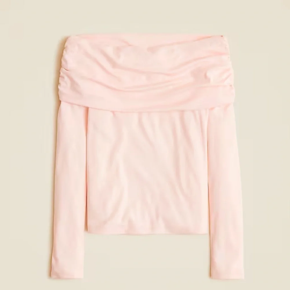 J crew fairy whispers Refined rib off-the-shoulder top